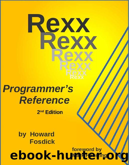 Fosdick Howard - Rexx Programmers Reference, 2nd Edition by 2025