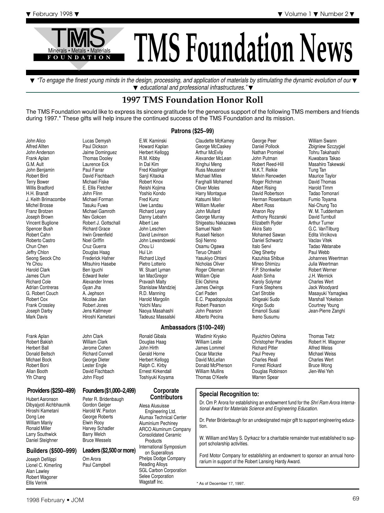 Foundation News by Jess