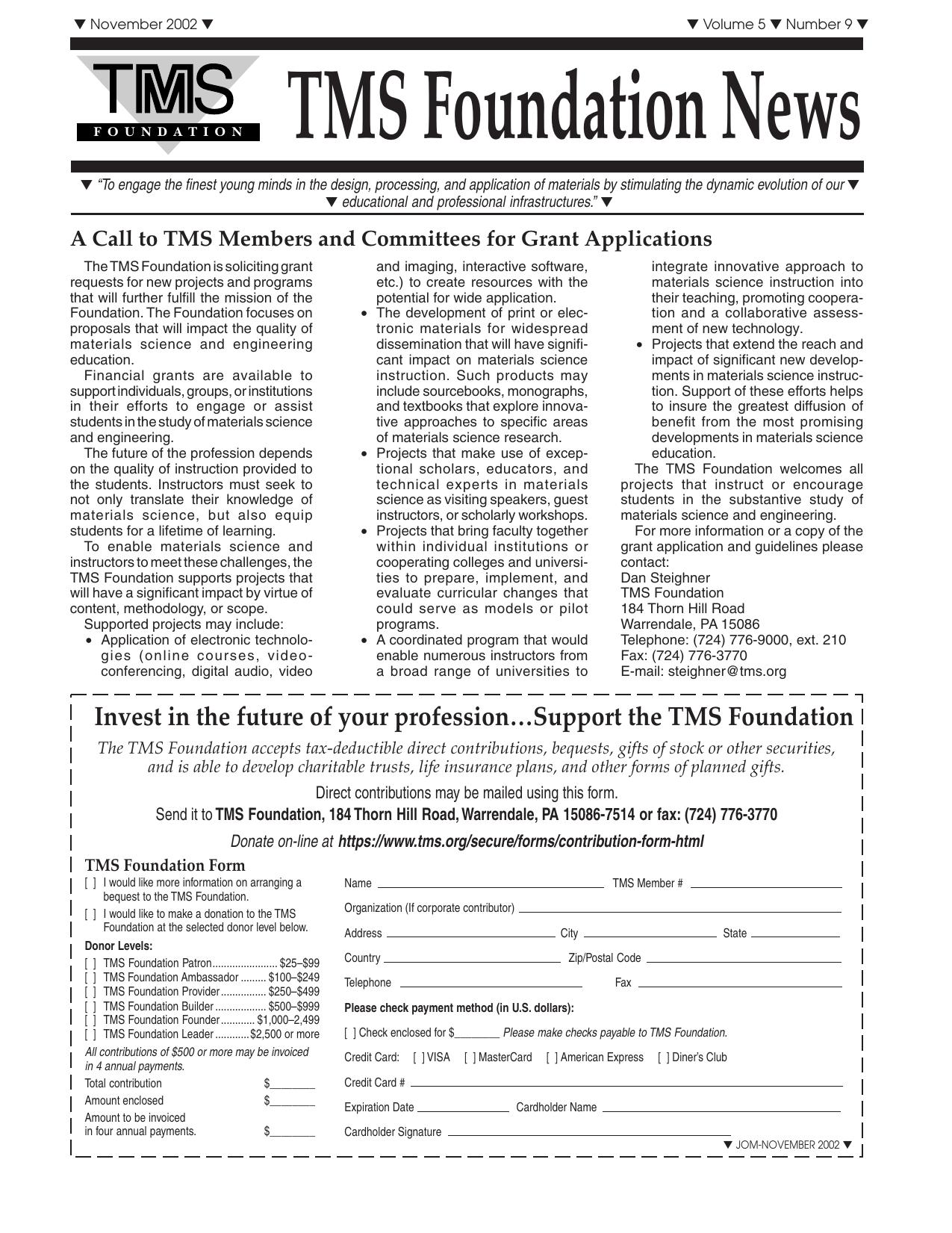 Foundation News by Unknown