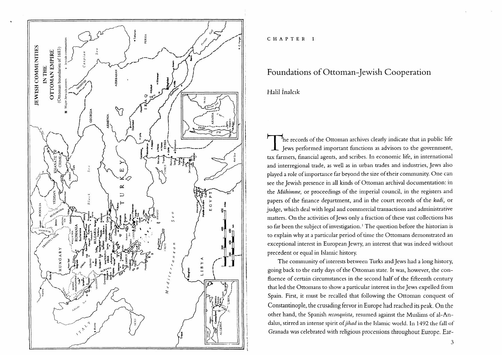 Foundations Of Ottoman-Jewish Cooperation by Halil İnalcık