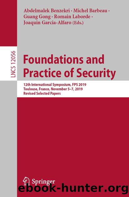 Foundations and Practice of Security by Unknown