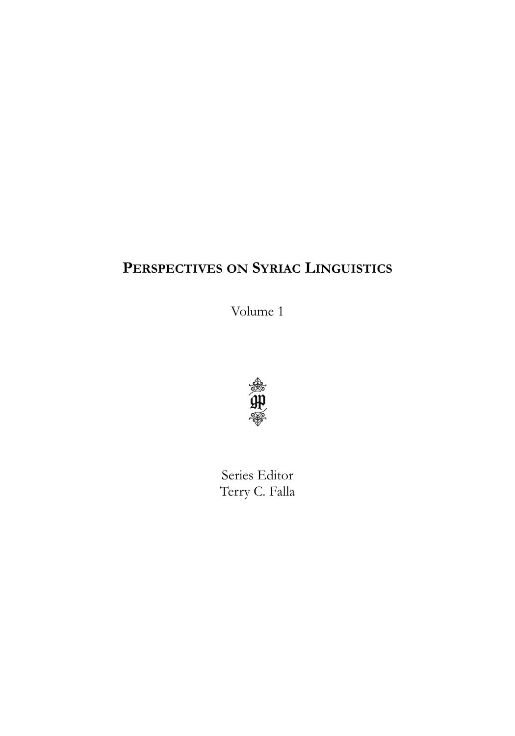 Foundations for Syriac Lexicography (Replica Books) by Dean Forbes