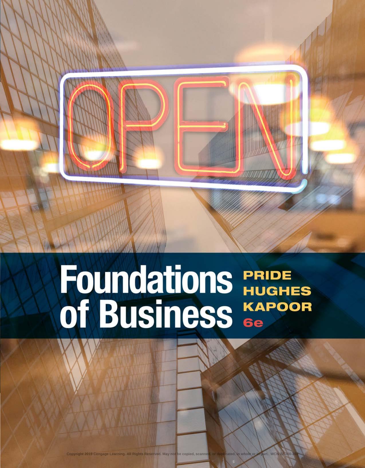 Foundations of Business by William M. Pride