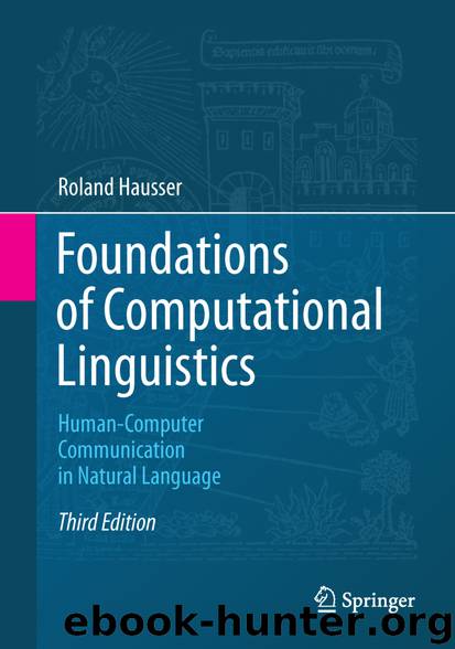 Foundations of Computational Linguistics by Roland Hausser