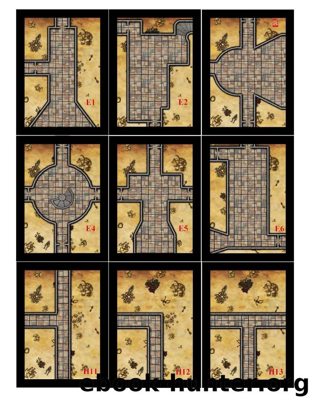 Four Against Darkness Room Cards Set 1 by Unknown