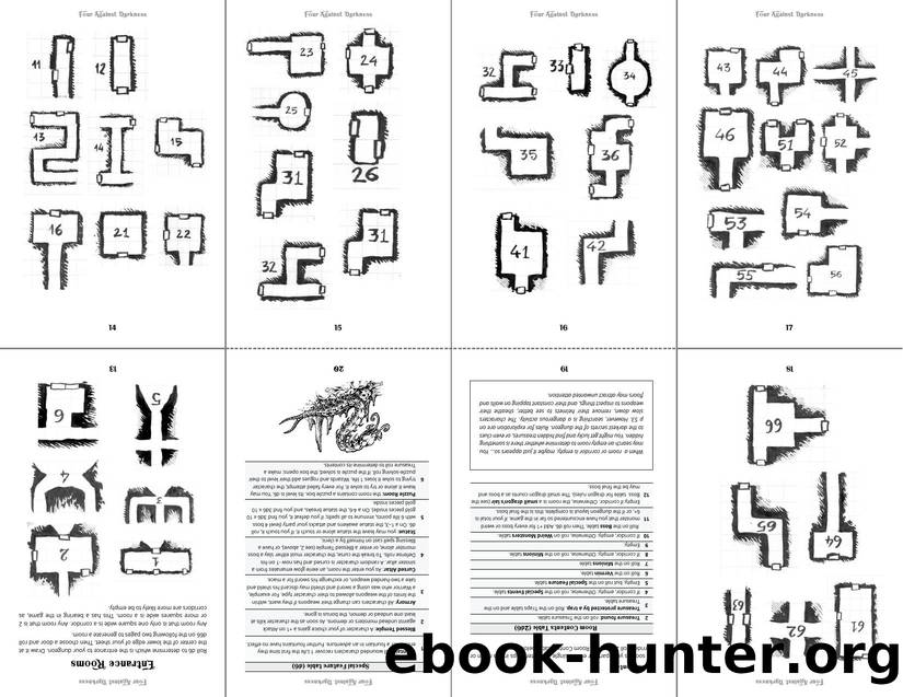 Four Against Darkness Rooms Pocketbook by Unknown