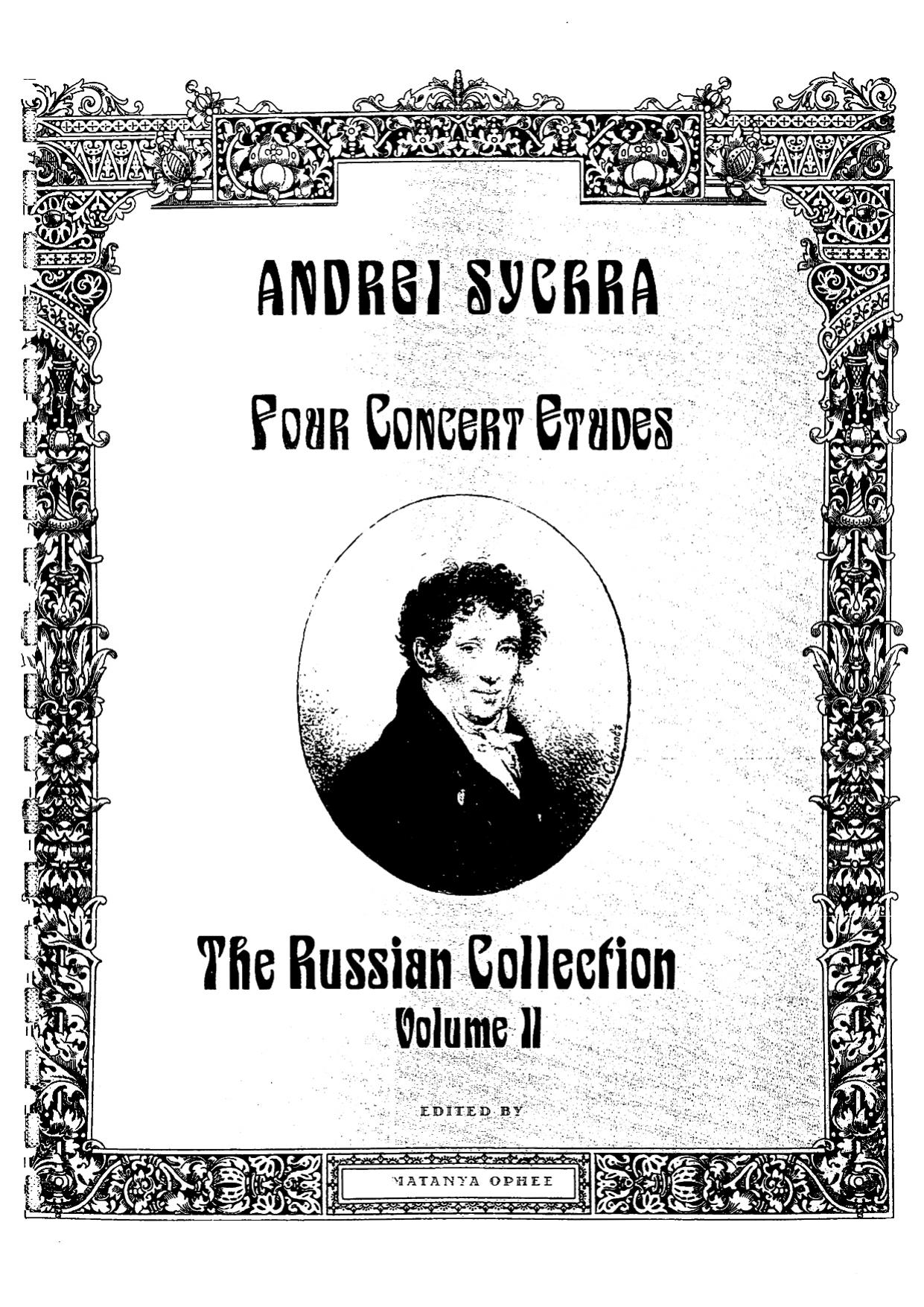 Four Concert Etudes. Vol. 2 by Sychra Andrei