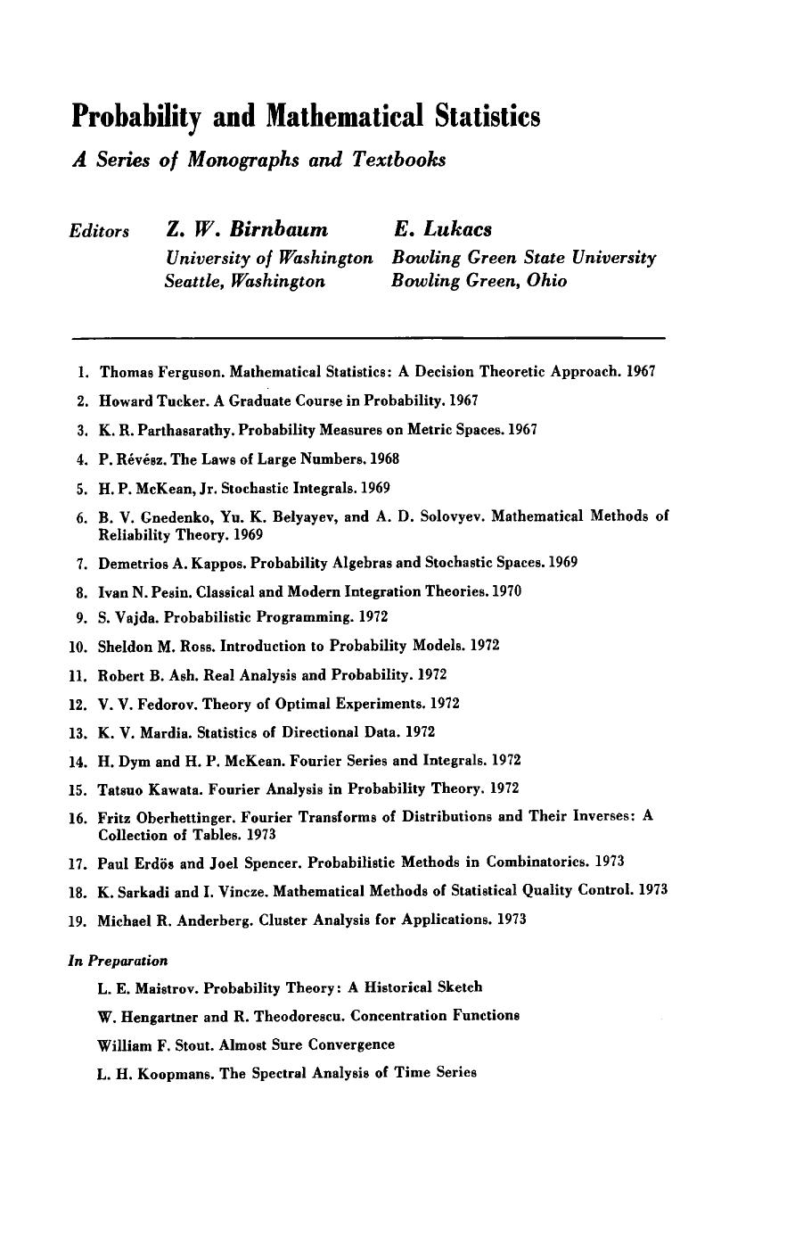Fourier Transforms of Distributions and Their Inverses: A Collection of Tables by Fritz Oberhettinger