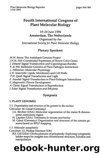 Fourth International Congress of Plant Molecular Biology by Unknown