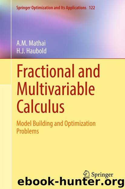 Fractional and Multivariable Calculus by A.M. Mathai & H.J. Haubold