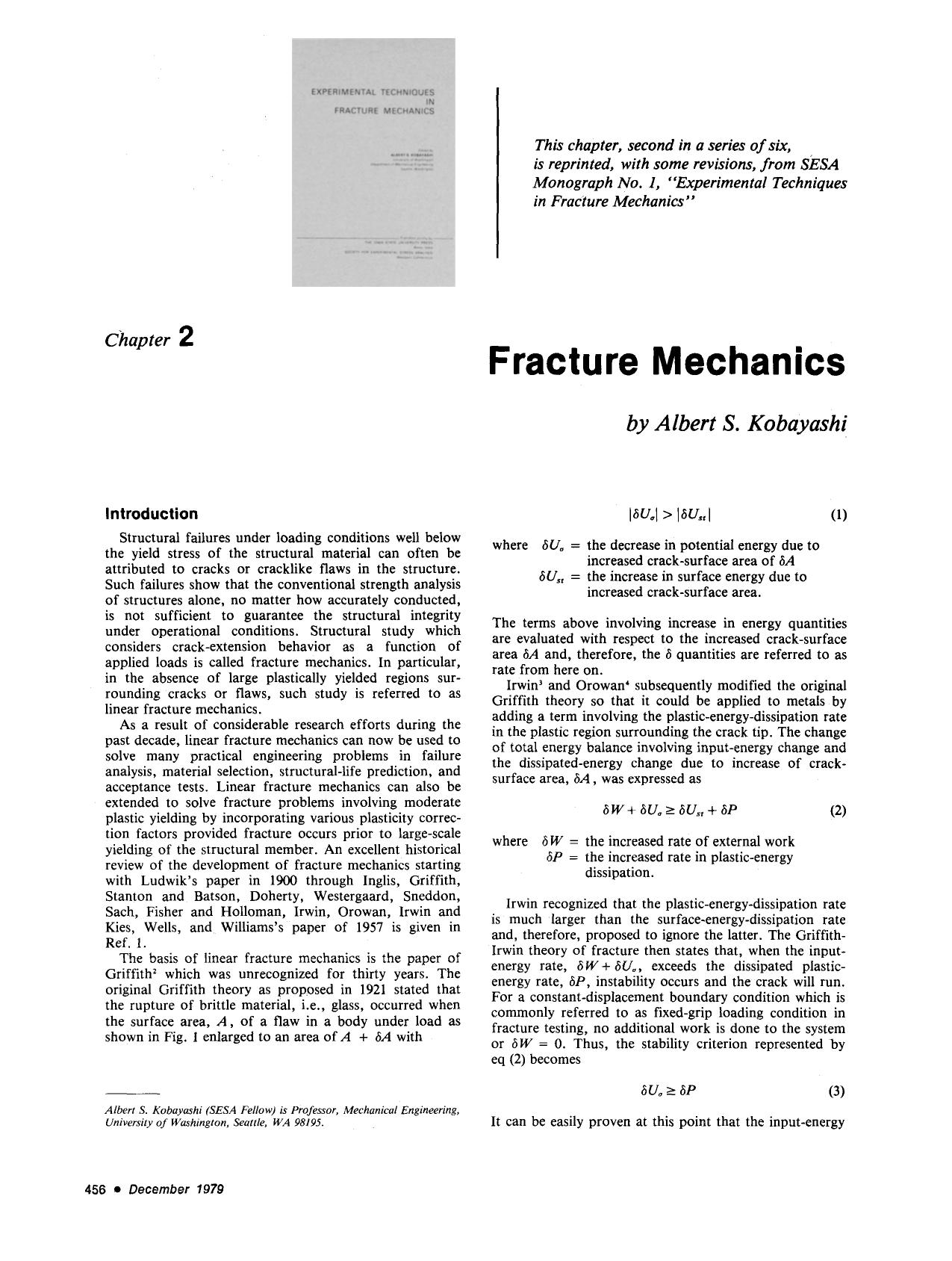 Fracture mechanics by Unknown