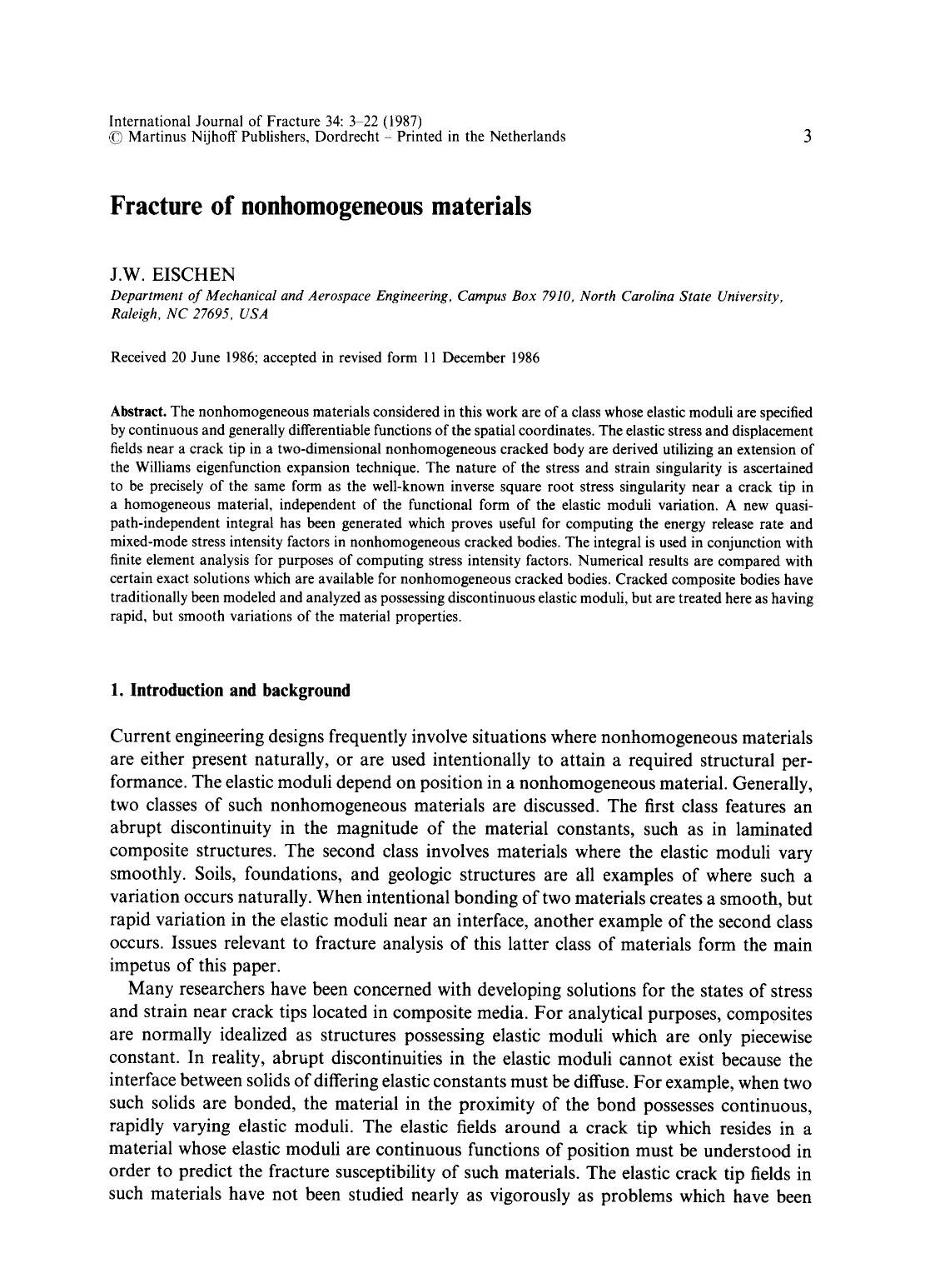Fracture of nonhomogeneous materials by Unknown