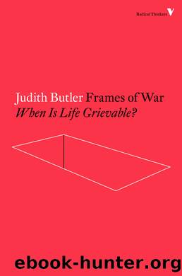 Frames of War by Judith Butler