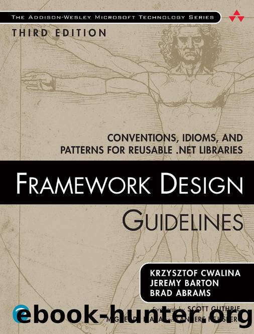 Framework Design Guidelines: Conventions, Idioms, and Patterns for Reusable .NET Libraries, 3e by Krzysztof Cwalina & Jeremy Barton and Brad Abrams