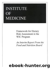Framework for Dietary Risk Assessment in the WIC Program: Interim Report by Institute of Medicine