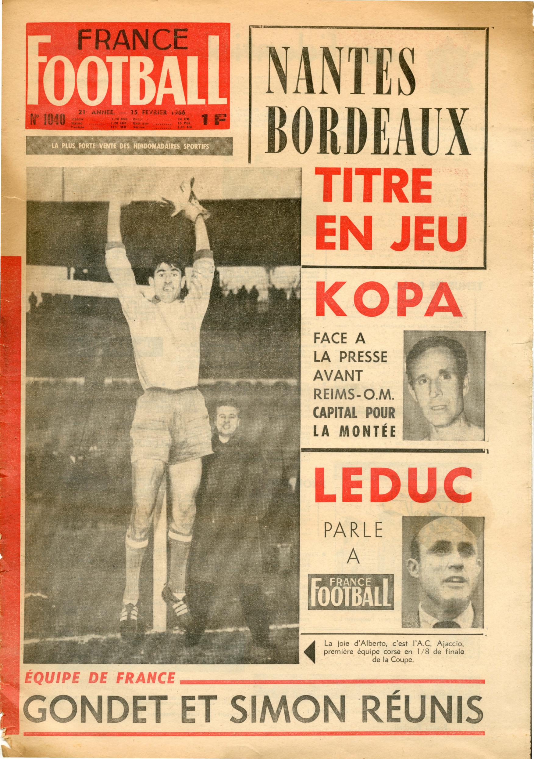 France football 1040 (1966-02-15) by Unknown