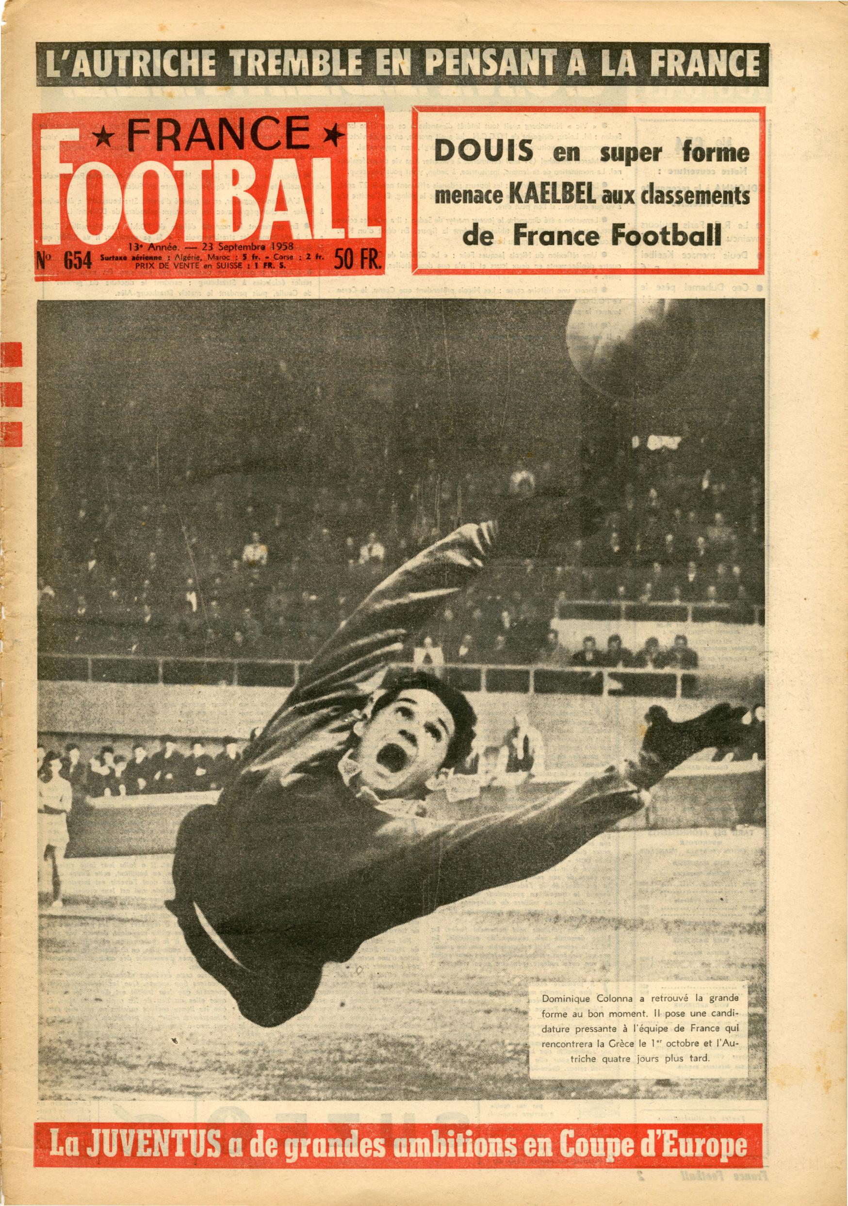 France football 654 (1958-09-23) by Unknown