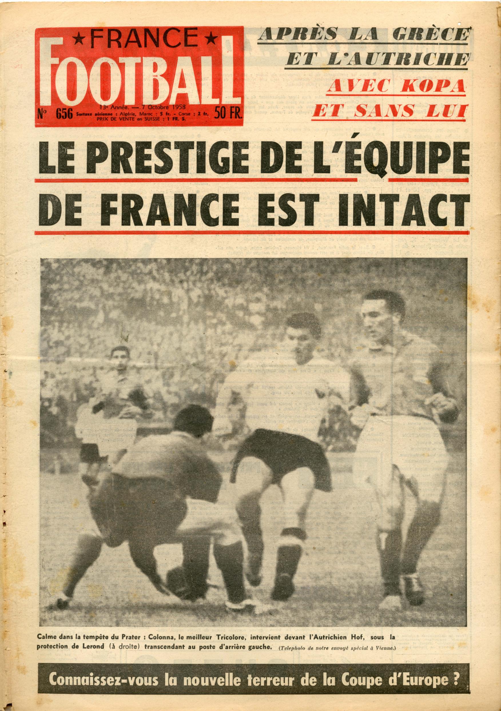 France football 656 (1958-10-07) by Unknown