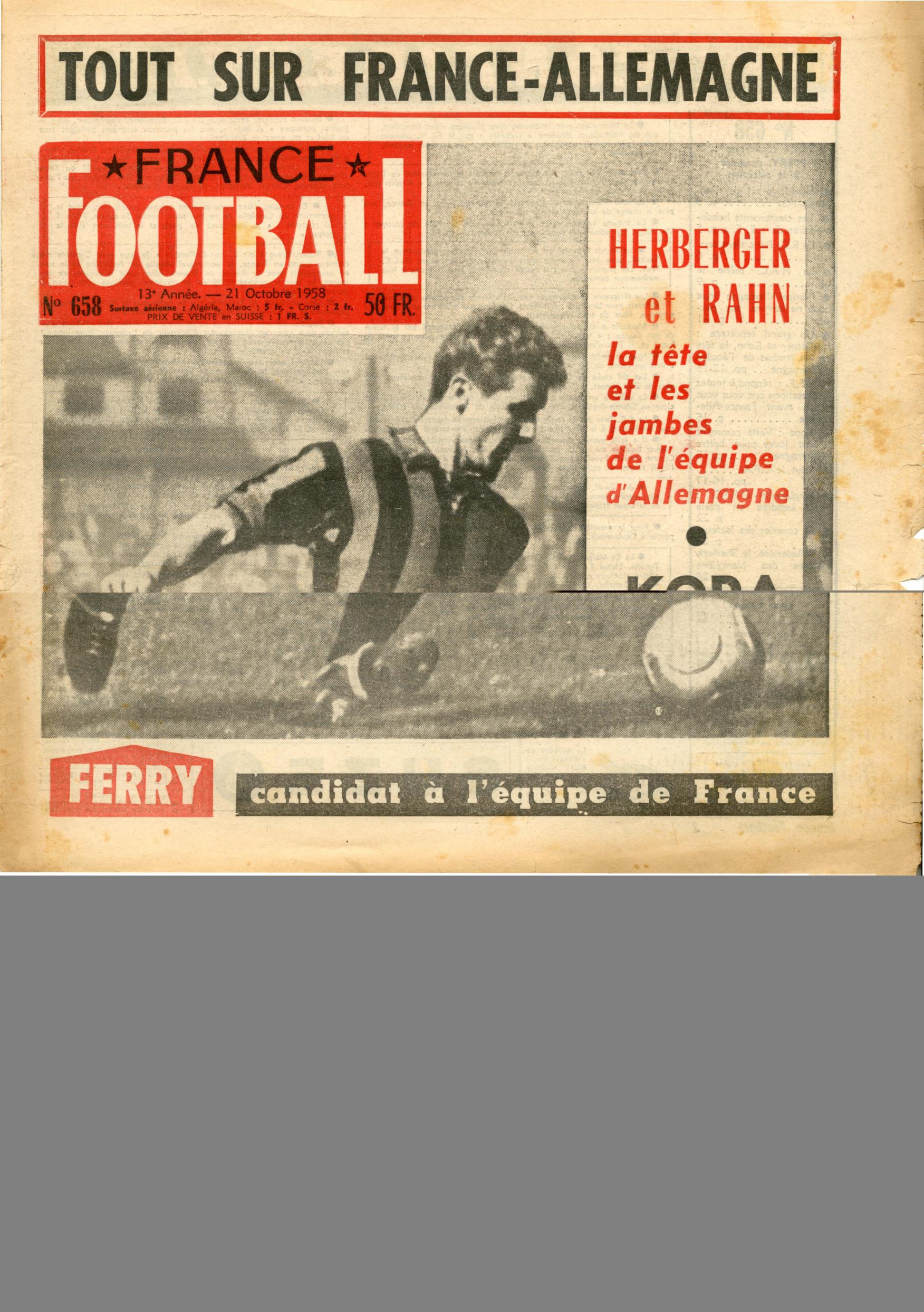 France football 658 (1958-10-21) by Unknown
