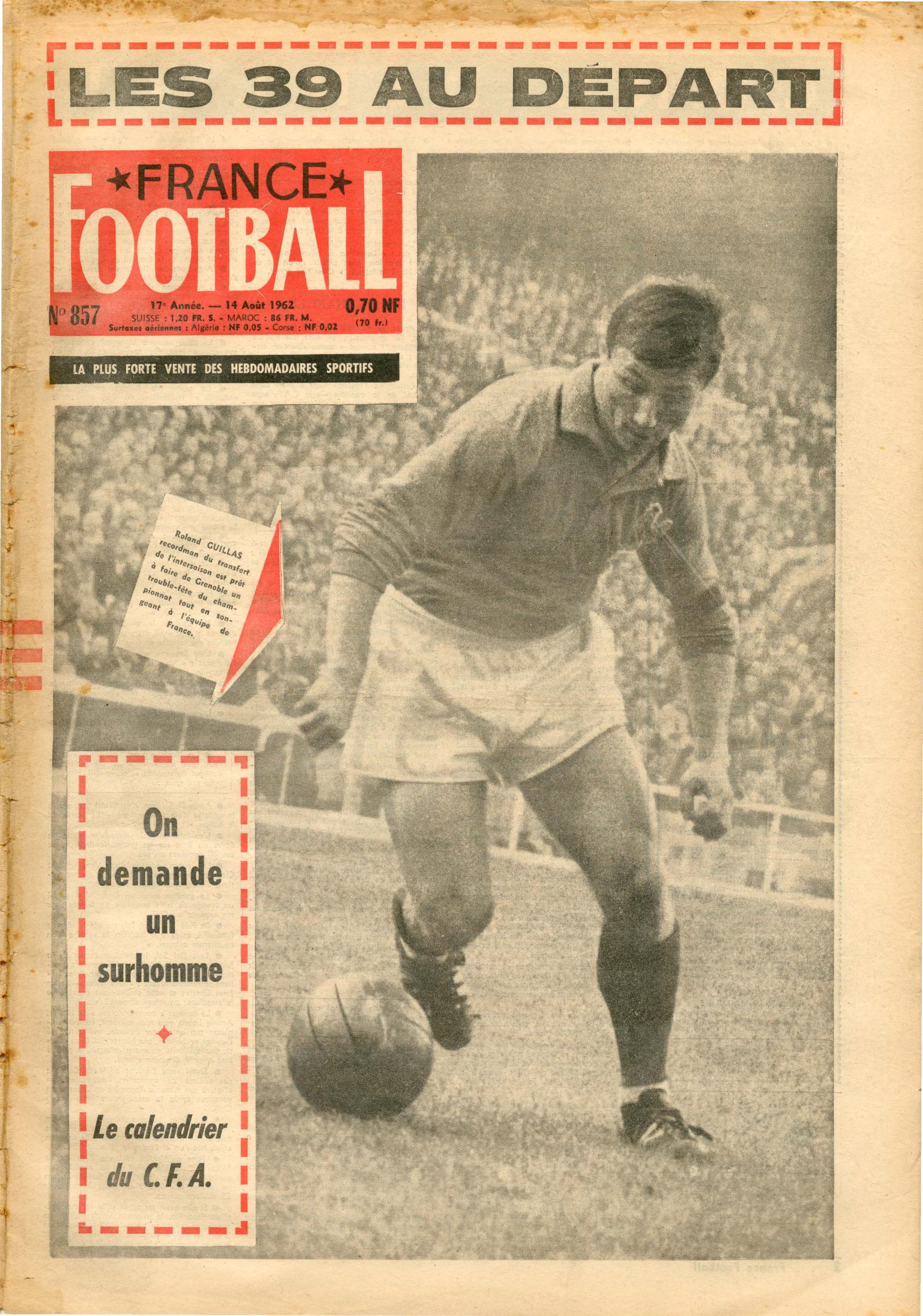 France football 857 (1962-08-14) by Unknown