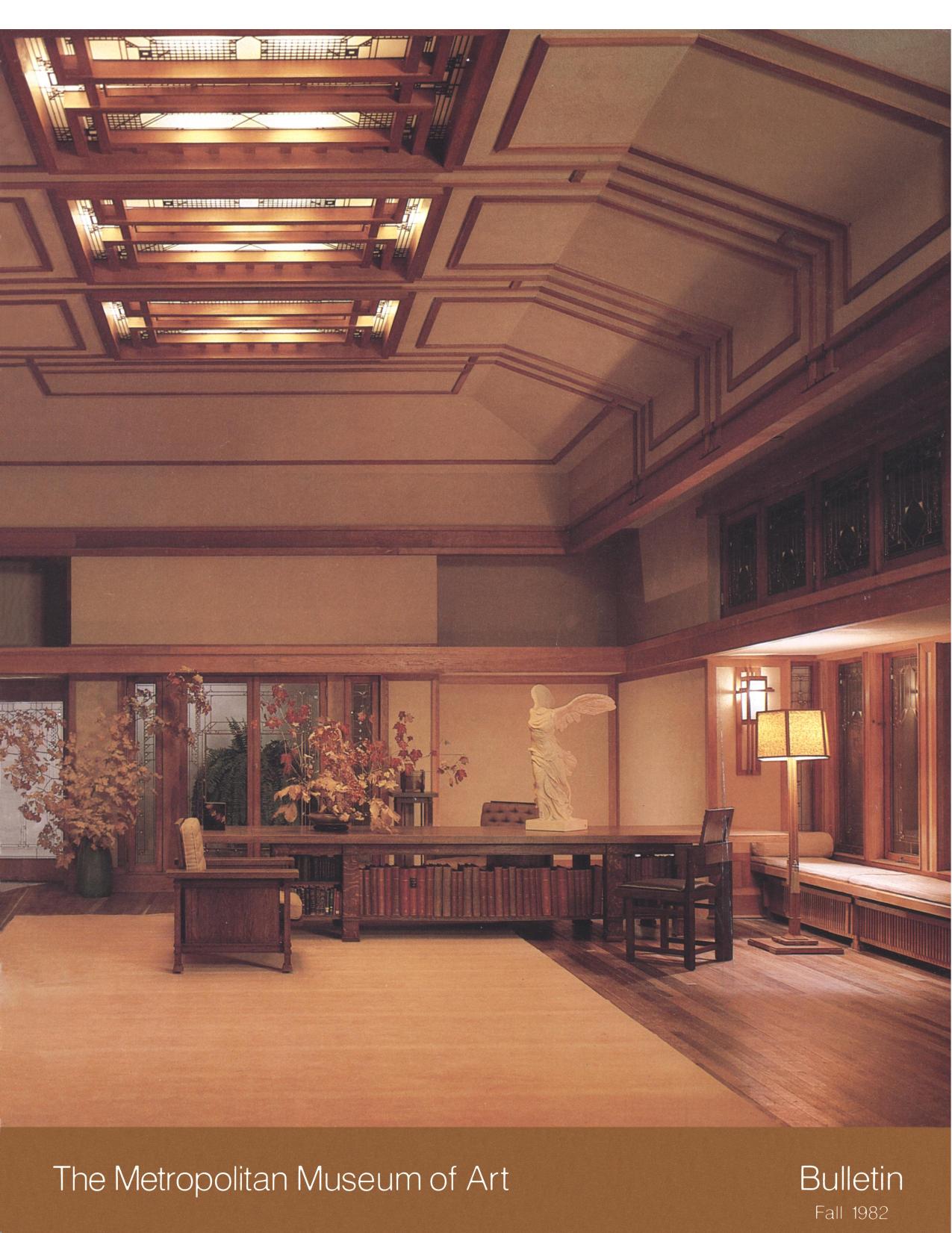 Frank Lloyd Wright at The Metropolitan Museum of Art by Edgar Kaufmann Jr