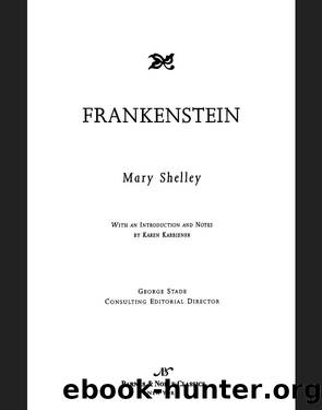 Frankenstein by Shelley & Mary Wollstonecraft