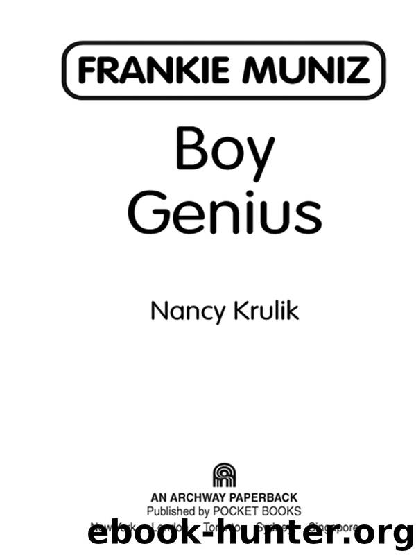 Frankie Muniz Boy Genius by Nancy Krulik