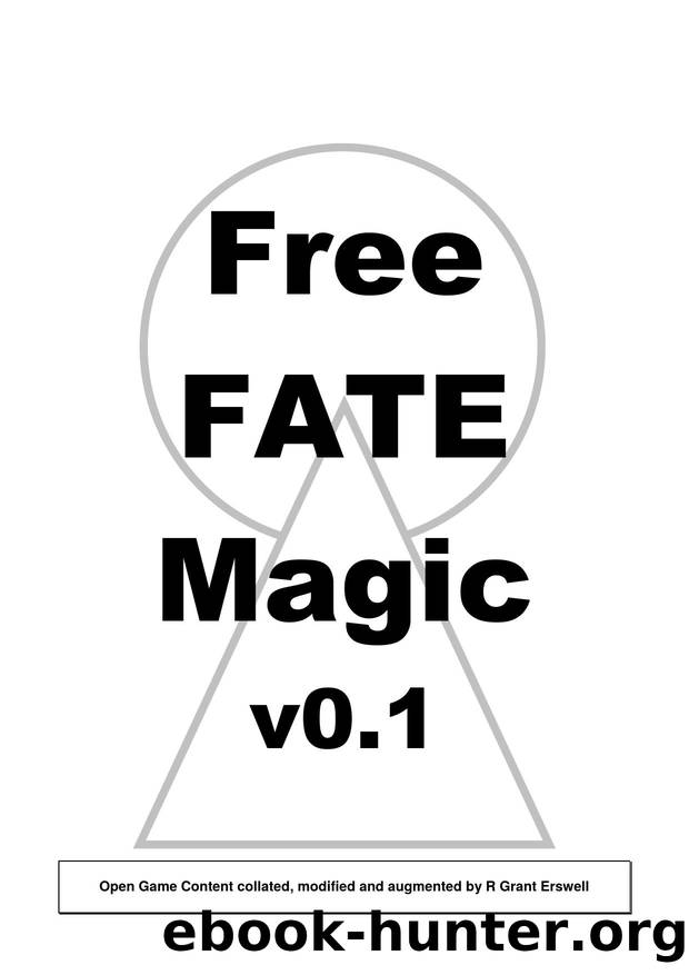 Free FATE Magic by R Grant Erswell