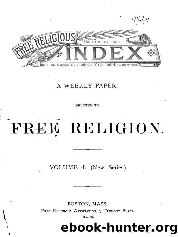 Free Religious Index by Unknown