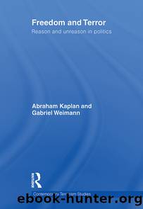 Freedom and Terror by Gabriel Weimann Abraham Kaplan
