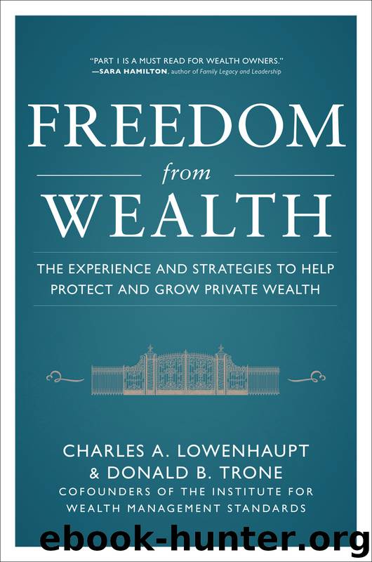 Freedom from Wealth by Charles Lowenhaupt & Donald B. Trone