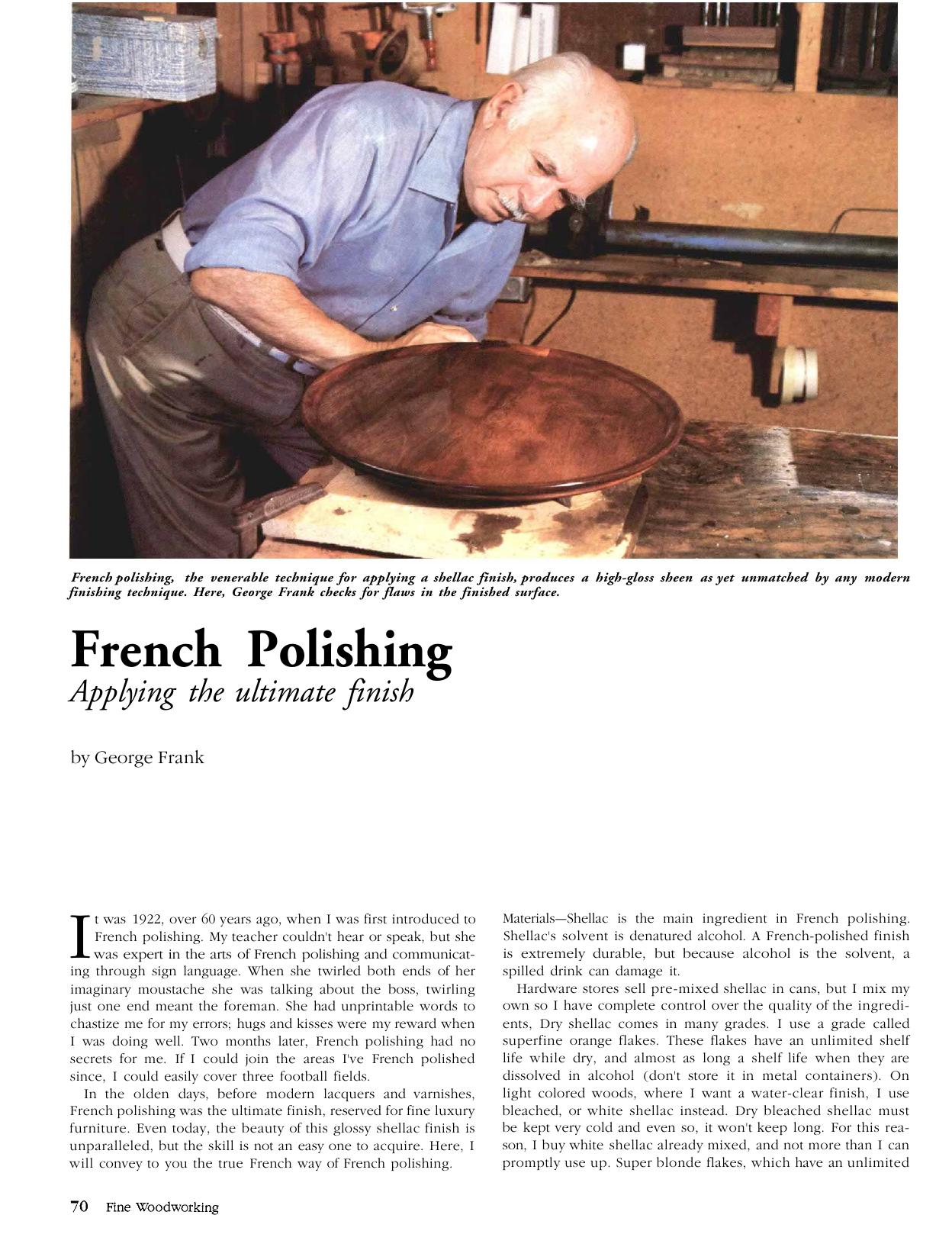 French Polishing by George Frank