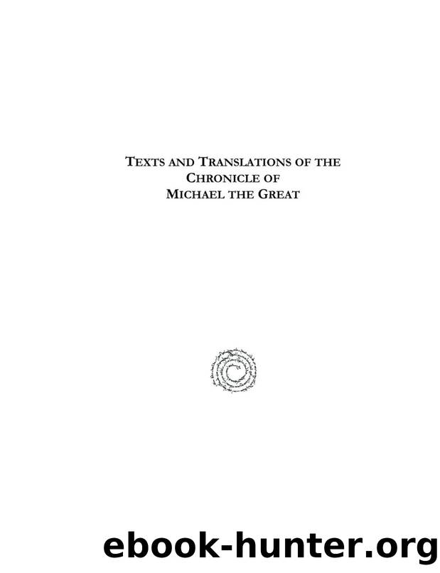 French Translation of the Syriac Text of the Chronicle of Michael the Great: Part III by Jean Baptiste Chabot