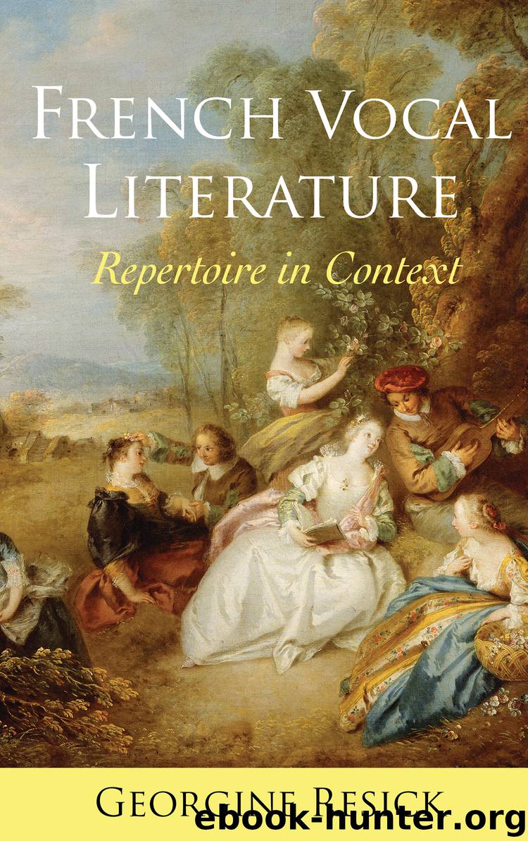 French Vocal Literature by Resick Georgine