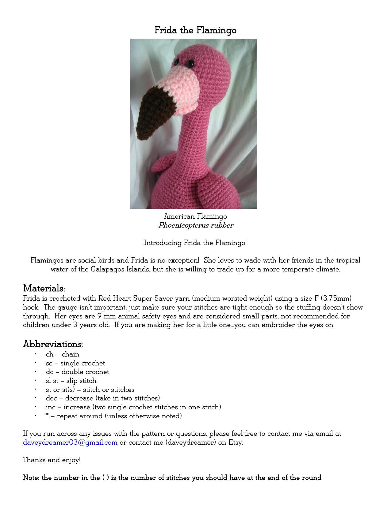 Frida the Flamingo by Libby
