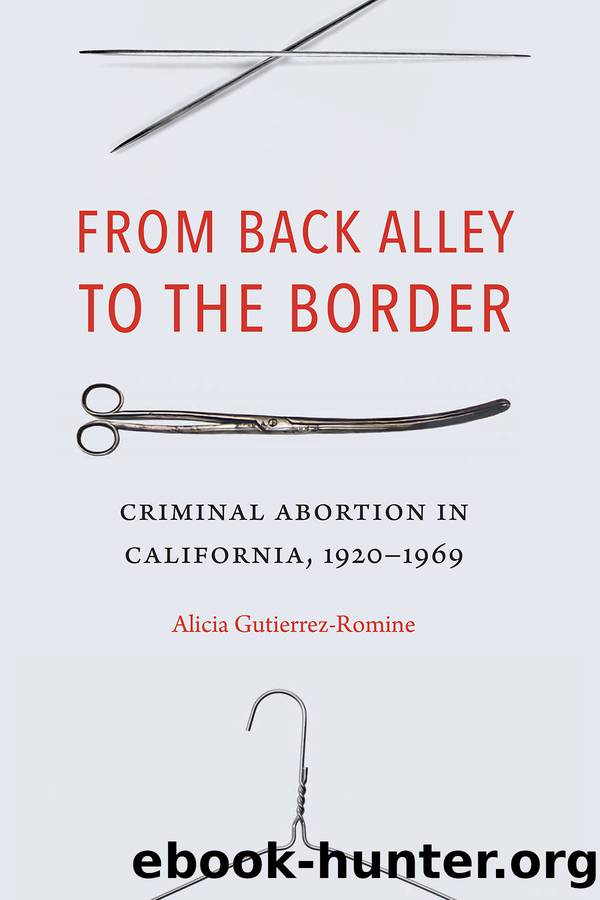 From Back Alley to the Border: Criminal Abortion in California, 1920-1969 by Alicia Gutierrez-Romine