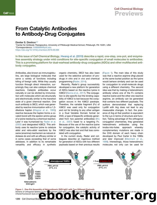 From Catalytic Antibodies to Antibody-Drug Conjugates by Dimiter S. Dimitrov