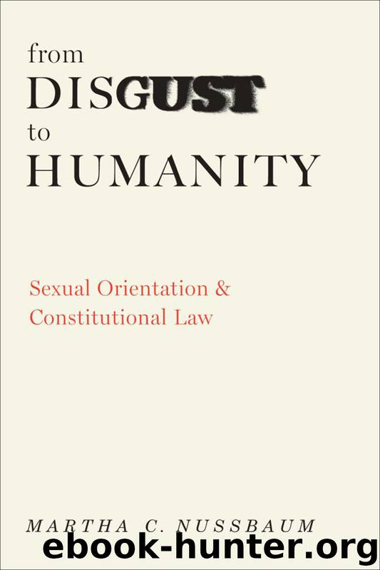 From Disgust to Humanity by Nussbaum Martha C