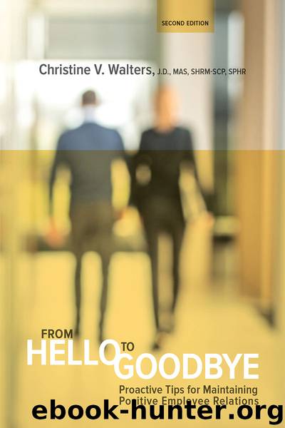 From Hello to Goodbye by Walters Christine