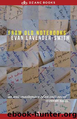 From Old Notebooks by Evan Lavender-Smith