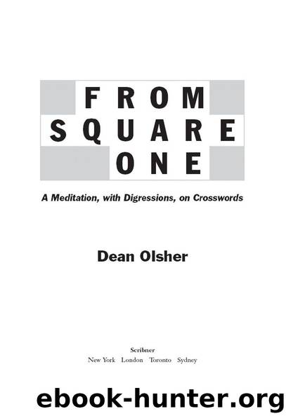 From Square One by Dean Olsher