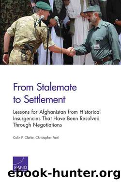 From Stalemate to Settlement: Lessons for Afghanistan from Historical Insurgencies That Have Been Resolved Through Negotiations by Colin P. Clarke Christopher Paul