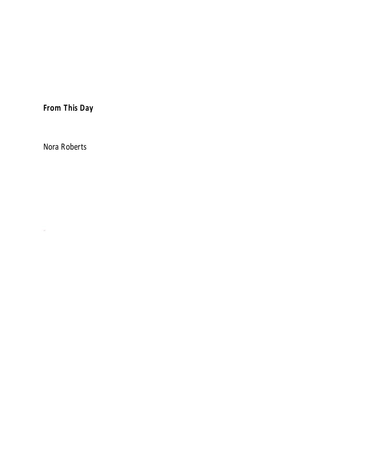 From This Day by Nora Roberts