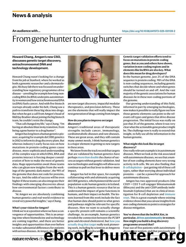 From gene hunter to drug hunter by Asher Mullard