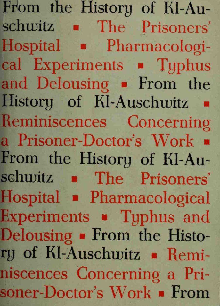 From the history of KL Auschwitz : vol. 2 by Czech Danuta