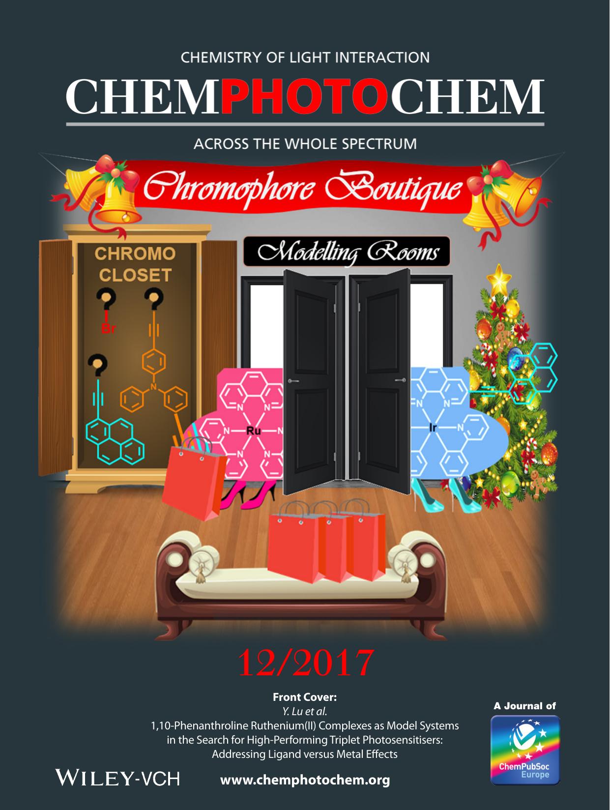 Front Cover: 1,10âPhenanthroline Ruthenium(II) Complexes as Model Systems in the Search for HighâPerforming Triplet Photosensitisers: Addressing Ligand versus Metal Effects (ChemPhotoChem 122017) by Unknown