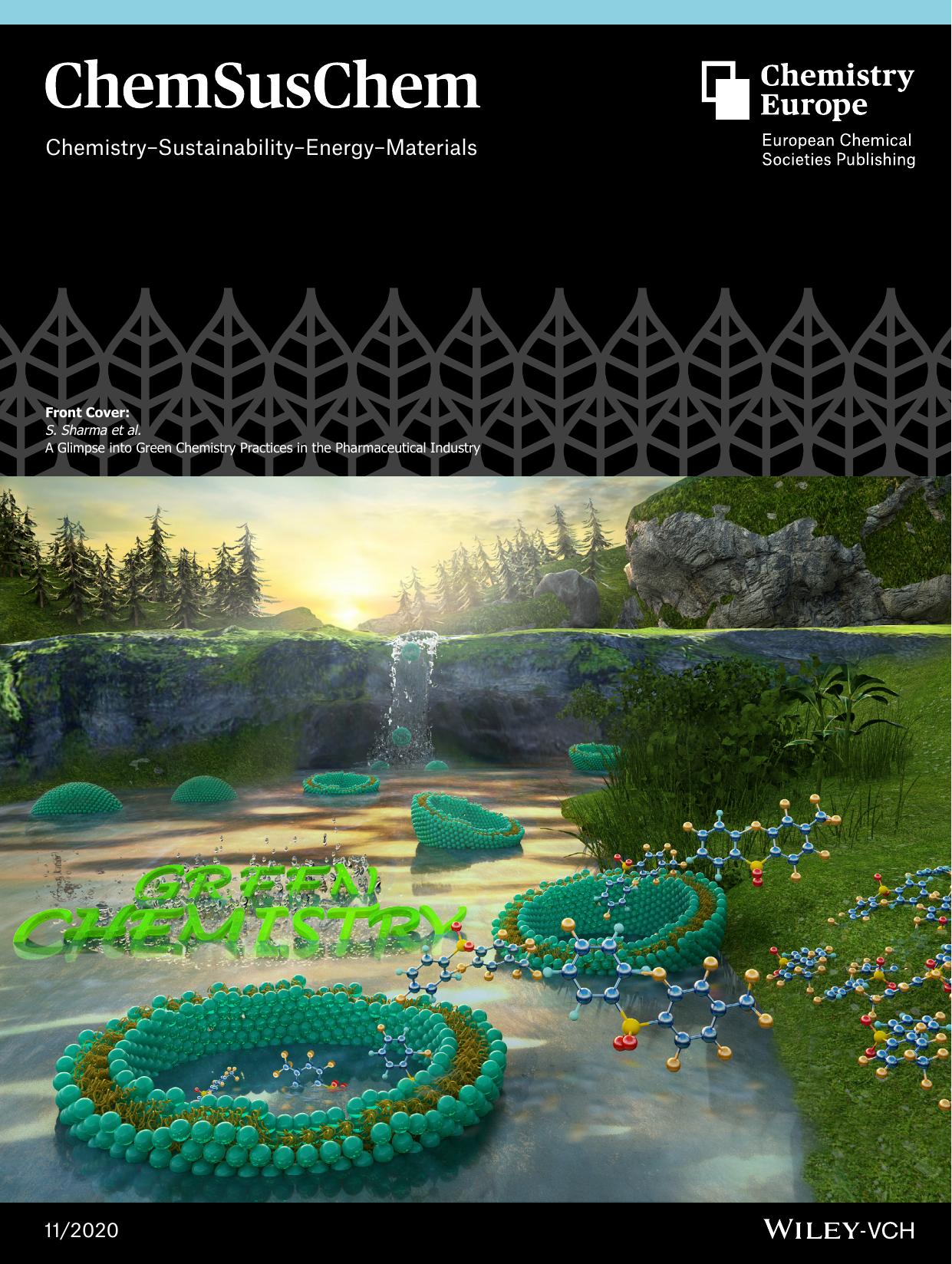 Front Cover: A Glimpse into Green Chemistry Practices in the Pharmaceutical Industry (ChemSusChem 112020) by Unknown