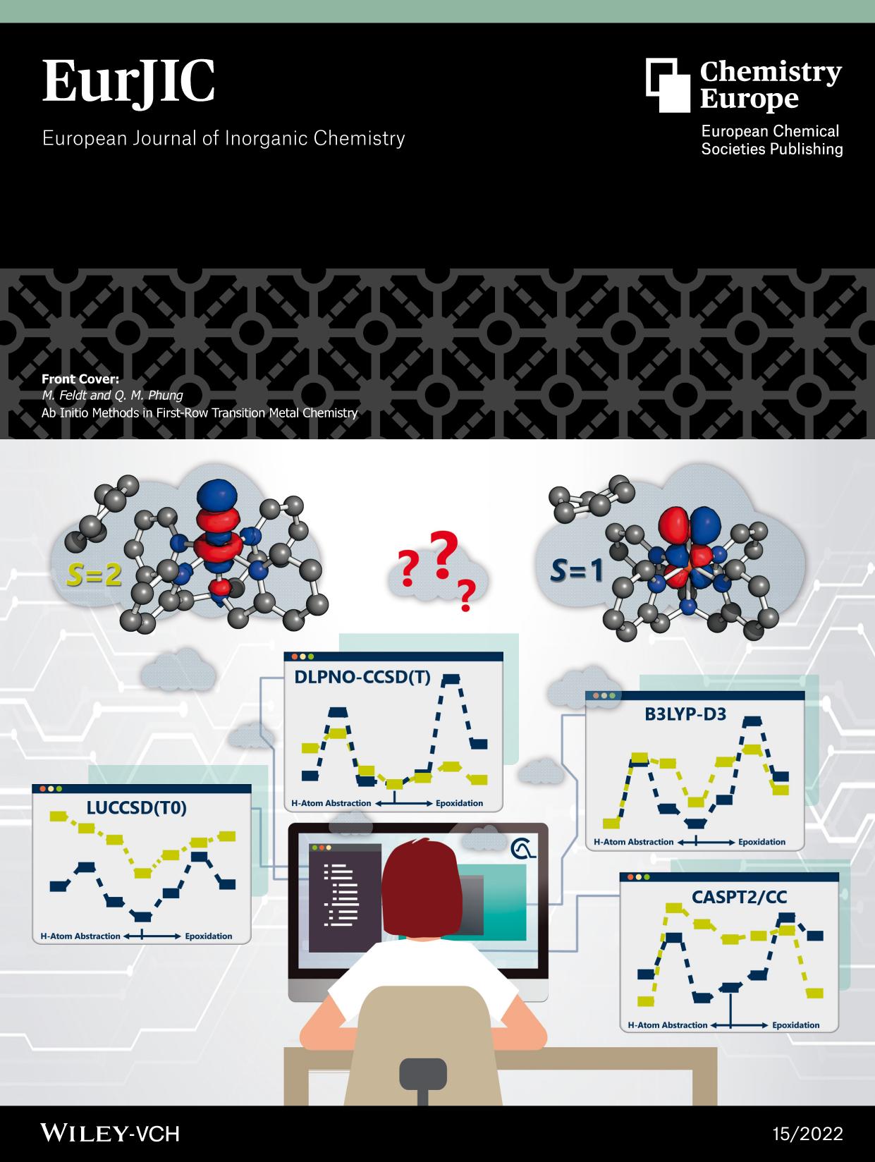 Front Cover: Ab Initio Methods in FirstâRow Transition Metal Chemistry (Eur. J. Inorg. Chem. 152022) by Unknown