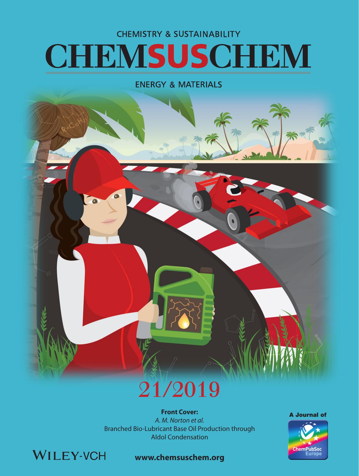 Front Cover: Branched BioâLubricant Base Oil Production through Aldol Condensation (ChemSusChem 212019) by Unknown