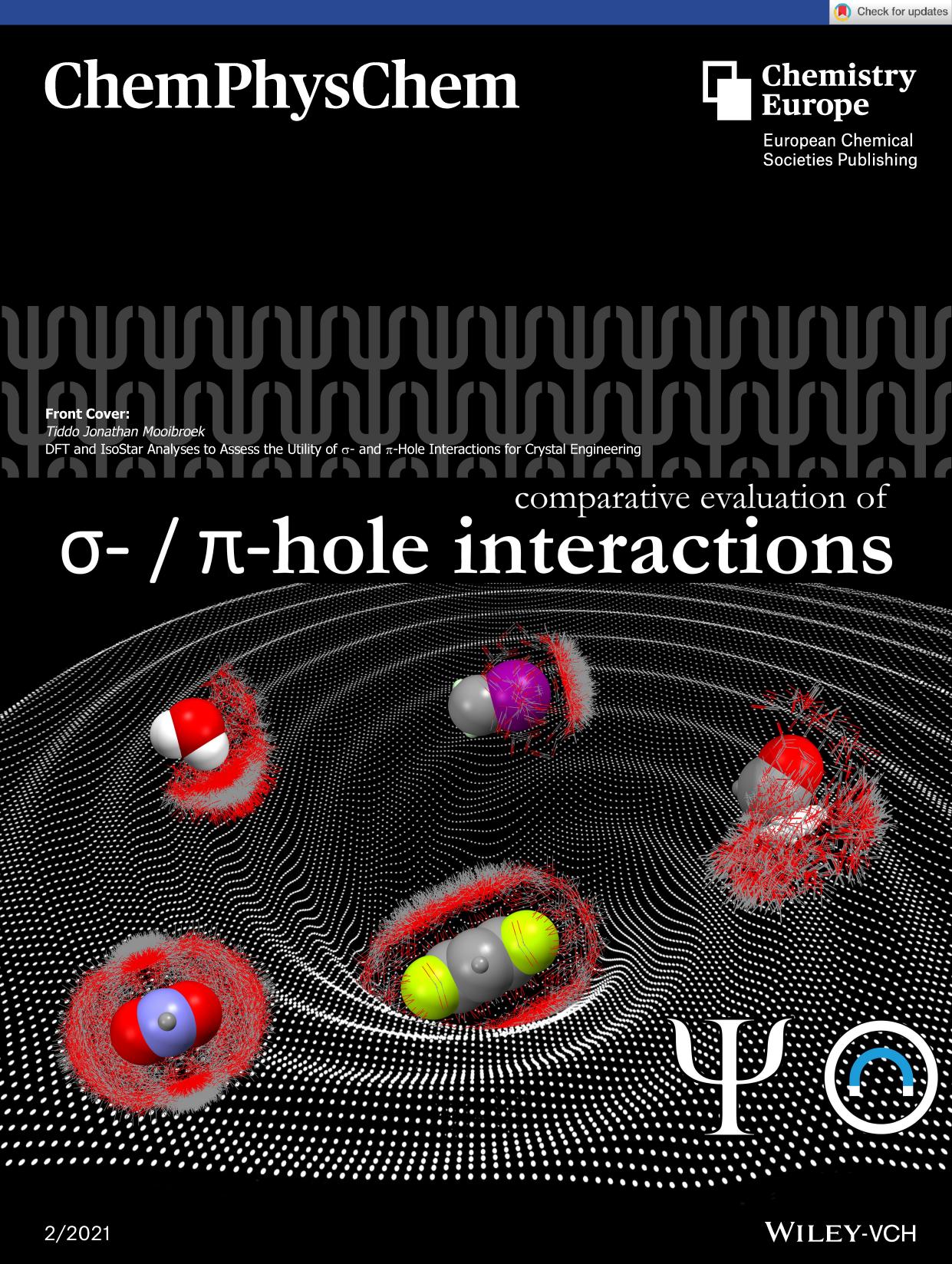 Front Cover: DFT and IsoStar Analyses to Assess the Utility of Ïâ and ÏâHole Interactions for Crystal Engineering (22021) by Unknown